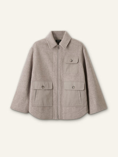 Me+Em Super soft wool relaxed jacket at Collagerie