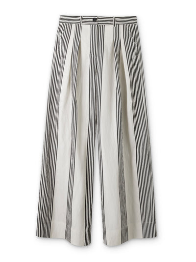 ME+EM Bold stripe wide-leg trousers at Collagerie