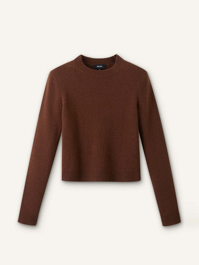 ME+EM Cashmere crew neck crop sweater at Collagerie