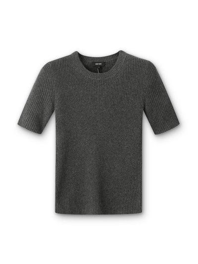 ME+EM Cashmere slim rib knit tee at Collagerie