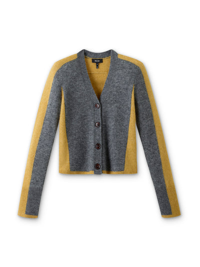 ME+EM Contrast panel relaxed cardigan at Collagerie