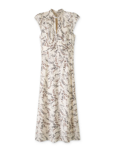 ME+EM Lily of the valley print midi tea dress at Collagerie