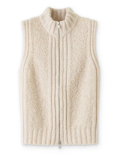 ME+EM Merino teddy bouclé knit vest at Collagerie