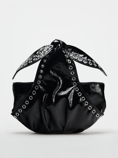 Zara Studded mini bucket bag at Collagerie