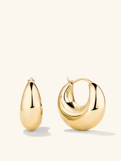 Mejuri Sculptural hoops at Collagerie