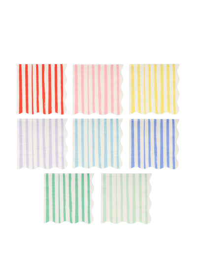 Meri Meri Bright Stripe paper napkins (set of 16) at Collagerie