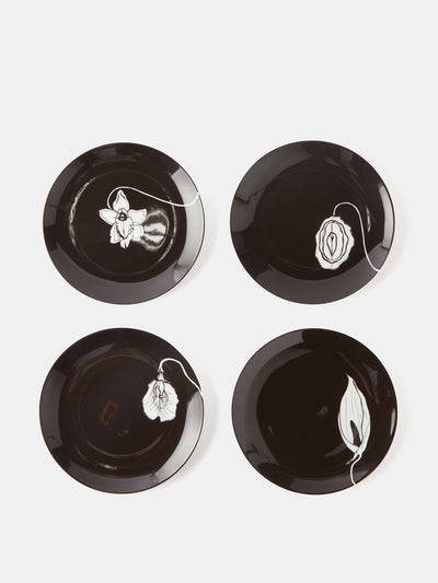 Anissa Kermiche Forniplates porcelain plates (set of 4) at Collagerie