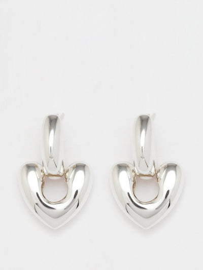 Annika Inez Heart sterling-silver drop earrings at Collagerie