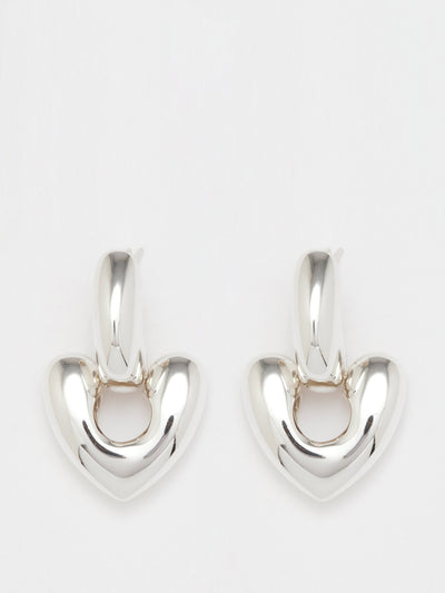 Annika Inez Heart sterling-silver drop earrings at Collagerie