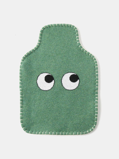 Anya Hindmarch Eyes knitted-wool hot water bottle cover at Collagerie