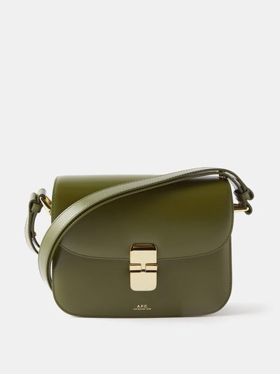 A.P.C. Grace smooth leather small crossbody bag at Collagerie