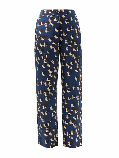 Asceno Floral print silk pyjama trousers at Collagerie