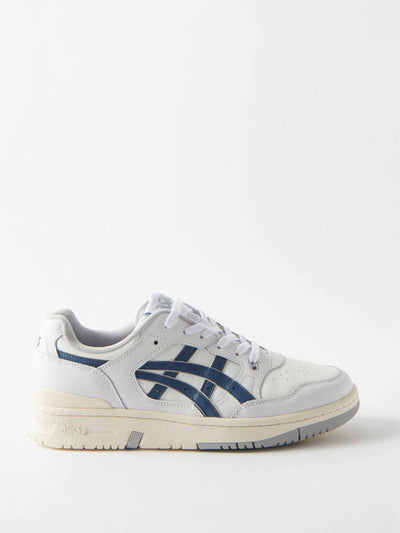 Asics White EX-89 faux-leather trainers at Collagerie