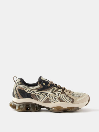 Asics GEL-Quantum Kinetic faux-leather and mesh trainers at Collagerie