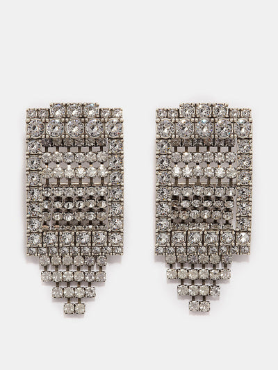 Balenciaga Crystal-embellished drop earrings at Collagerie