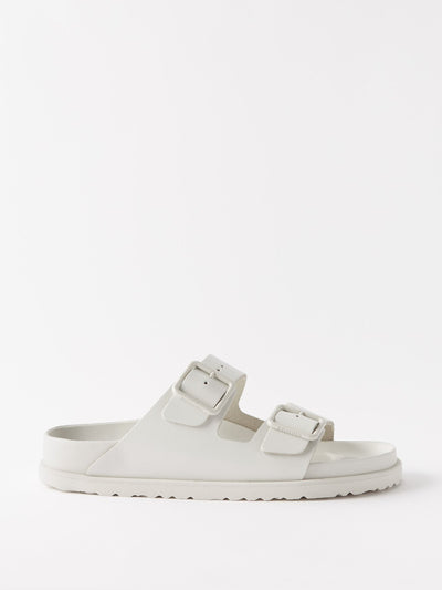Birkenstock 1774 White Arizona leather sandals at Collagerie