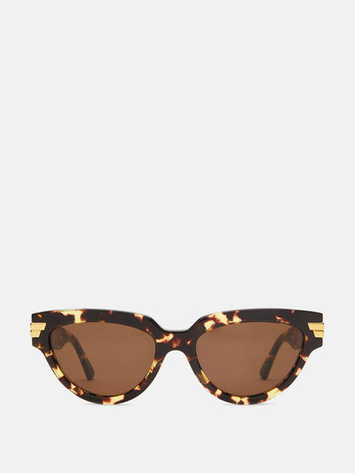 Bottega Veneta Eyewear Cat-eye tortoiseshell-acetate sunglasses at Collagerie