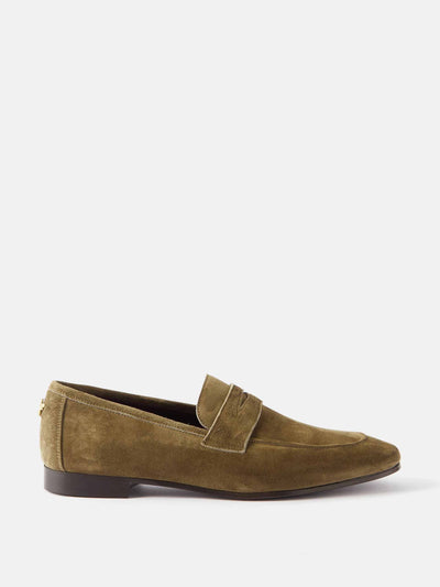 Bougeotte Flâneur suede loafers at Collagerie