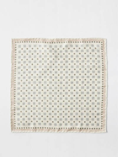 Brunello Cucinelli Polka-dot silk pocket square at Collagerie