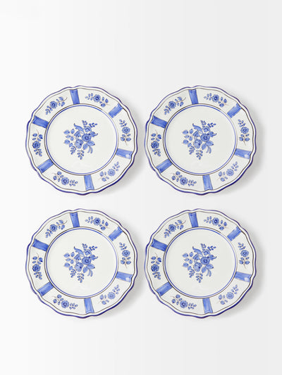 Cabana Magazine Wisteria porcelain dinner plates (set of 4) at Collagerie