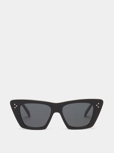 Celine Eyewear Cat-eye acetate sunglasses at Collagerie