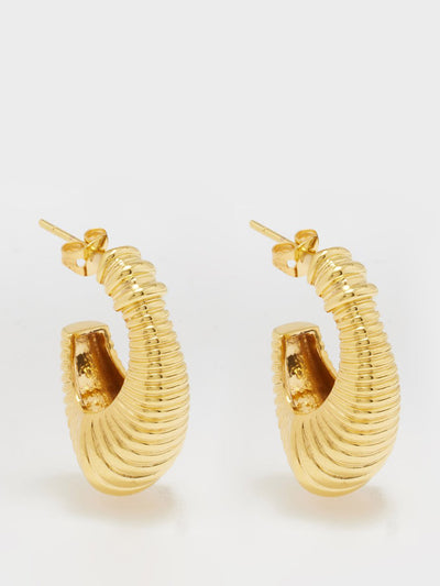 Daphine Tara 18kt gold-plated hoop earrings at Collagerie