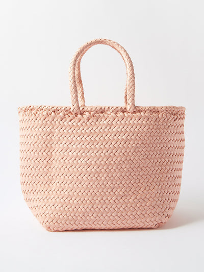 Dragon Diffusion Grace small woven-leather basket bag at Collagerie