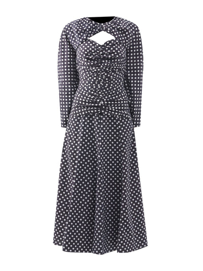 E.Stott Detachable-bolero cotton polkadot dress at Collagerie