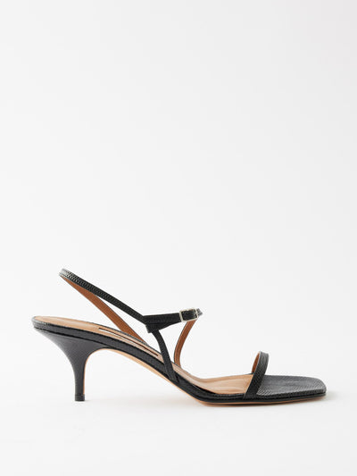 Emme Parsons Hugo 50 lizard-effect leather sandals at Collagerie