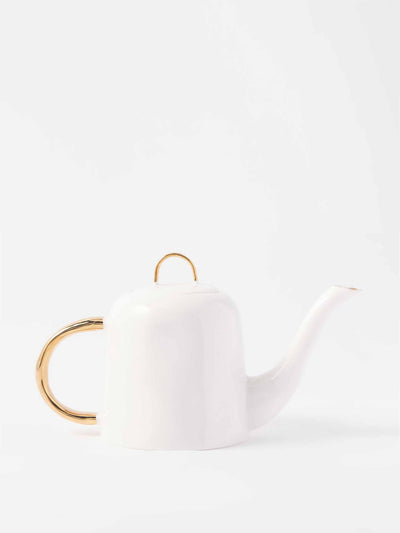 Feldspar Painted-handle fine china teapot at Collagerie