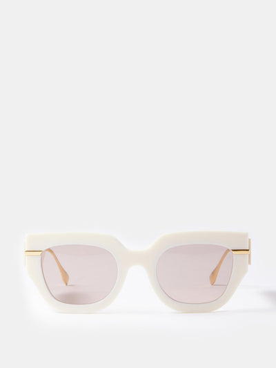 Fendi Eyewear Square frame acetate sunglasses at Collagerie