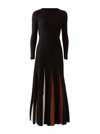 Gabriela Hearst Ottavia pleated wool midi dress at Collagerie