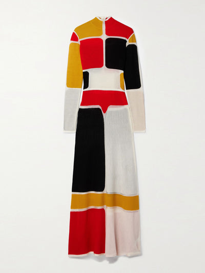 Gabriela Hearst Colour block dress at Collagerie