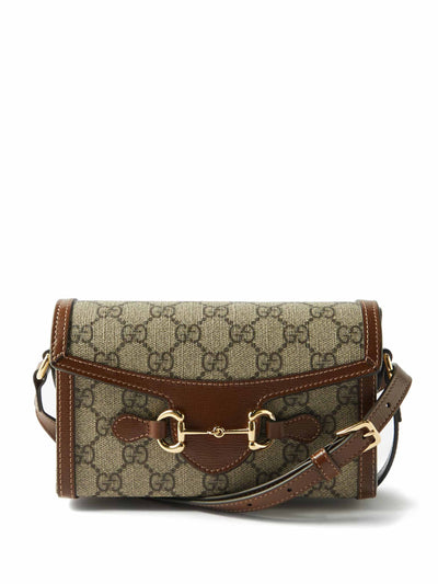 Gucci Horsebit GG-canvas cross-body bag at Collagerie