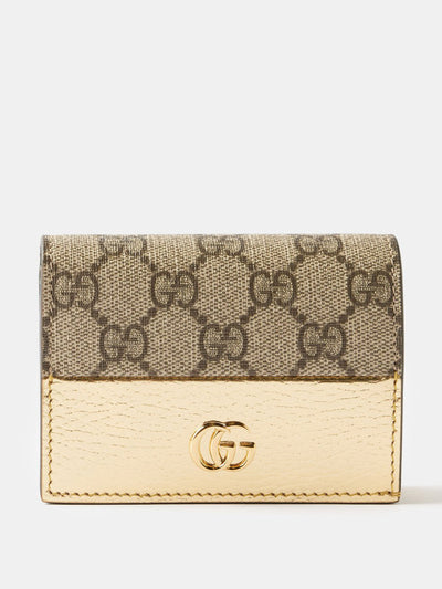 Gucci GG Supreme canvas and leather cardholder at Collagerie