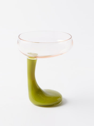 Helle Mardahl Green cocktail glass at Collagerie