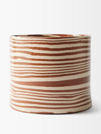 Henry Holland Studio Brown marble-effect planter at Collagerie