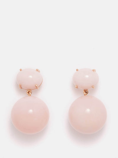 Irene Neuwirth Opal and 18kt rose-gold earrings at Collagerie