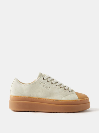 Isabel Marant Austen suede platform trainers at Collagerie