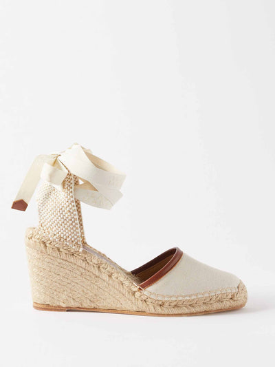 Isabel Marant Canvas espadrille wedges at Collagerie