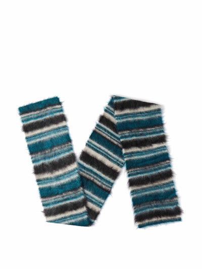 Isabel Marant Duke striped brushed merino blend scarf at Collagerie