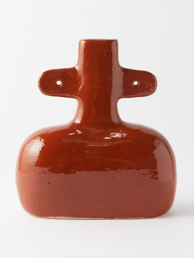 Jade Paton Red 10 glazed stoneware vase at Collagerie