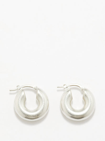 Jil Sander Sterling-silver hoop earrings at Collagerie