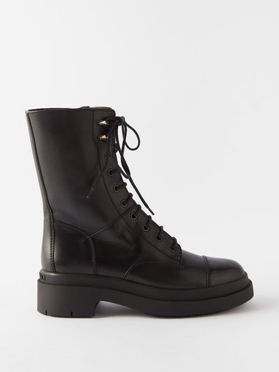 Jimmy Choo Nari lace-up leather boots at Collagerie