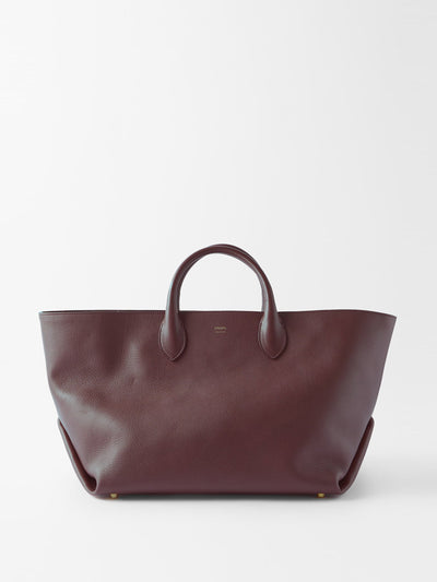 KHAITE Amelia medium leather tote bag at Collagerie