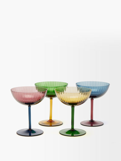 La DoubleJ X Salviati Murano champagne coupes (set of 4) at Collagerie