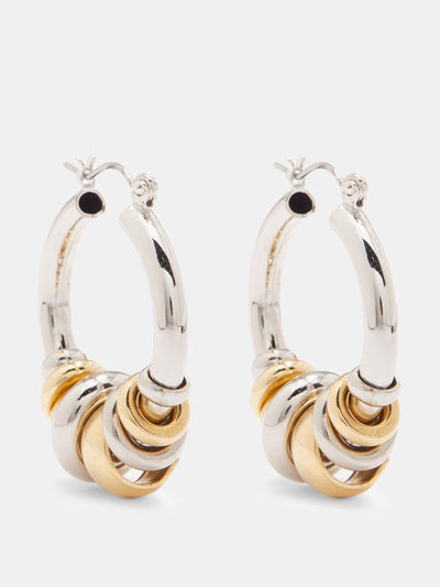 Laura Lombardi Radda platinum gold-plated earrings at Collagerie