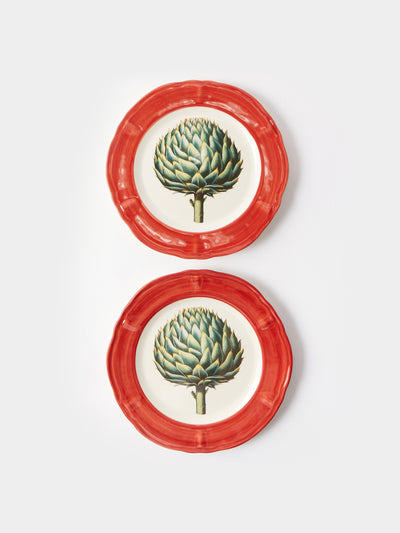 Les Ottomans Botanica ceramic dinner plates (set of 2) at Collagerie