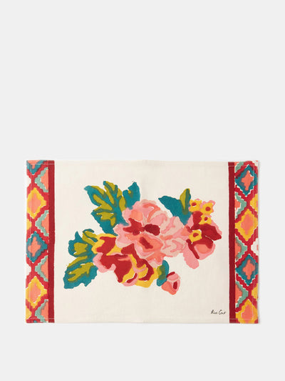 Lisa Corti Bouquet-print cotton placemats (set of 4) at Collagerie