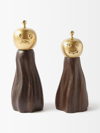 L'Objet X Haas Brothers wood salt and pepper mills at Collagerie